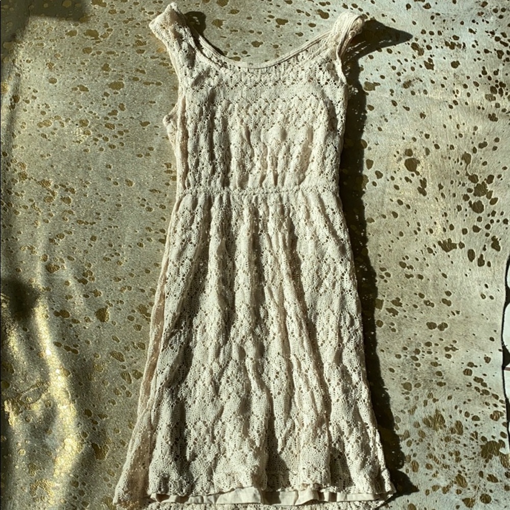 Tan Knit Dress